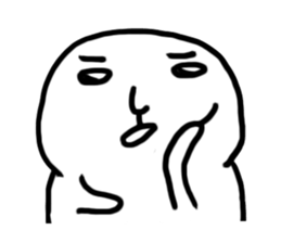 The fat white sticker #7819032