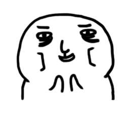 The fat white sticker #7819038