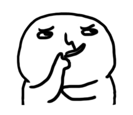 The fat white sticker #7819039