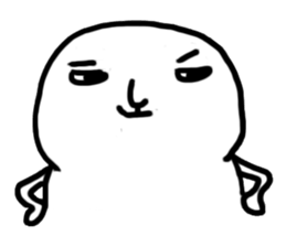 The fat white sticker #7819046