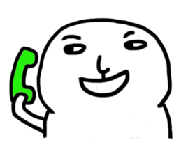 The fat white sticker #7819047