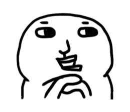 The fat white sticker #7819048