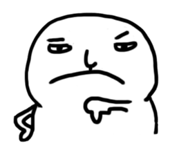 The fat white sticker #7819050