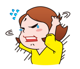 Keep your chin up! Miss Go! sticker #7820656