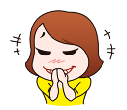 Keep your chin up! Miss Go! sticker #7820658