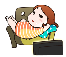 Keep your chin up! Miss Go! sticker #7820665