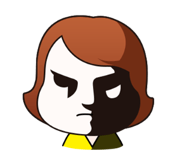 Keep your chin up! Miss Go! sticker #7820675