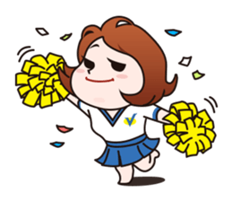 Keep your chin up! Miss Go! sticker #7820684