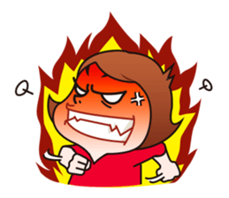 Keep your chin up! Miss Go! sticker #7820687