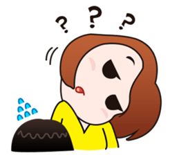 Keep your chin up! Miss Go! sticker #7820691