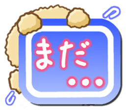 Dog's Sticker. Sticker of the Toy Poodle sticker #7821380