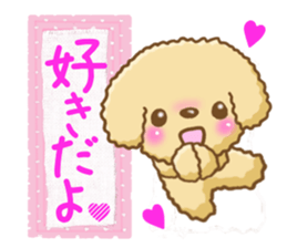 Dog's Sticker. Sticker of the Toy Poodle sticker #7821381