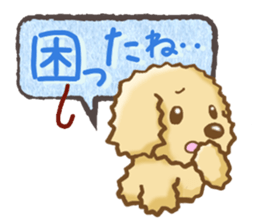 Dog's Sticker. Sticker of the Toy Poodle sticker #7821384