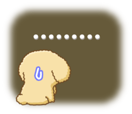 Dog's Sticker. Sticker of the Toy Poodle sticker #7821385