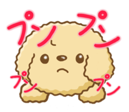 Dog's Sticker. Sticker of the Toy Poodle sticker #7821386