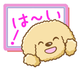 Dog's Sticker. Sticker of the Toy Poodle sticker #7821387