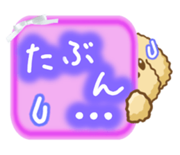 Dog's Sticker. Sticker of the Toy Poodle sticker #7821388