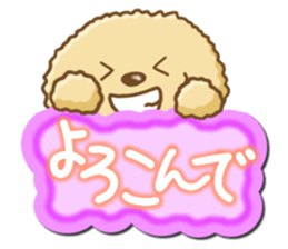 Dog's Sticker. Sticker of the Toy Poodle sticker #7821391