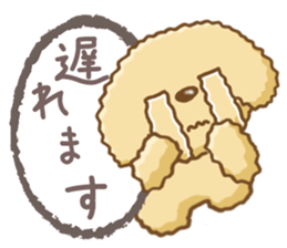 Dog's Sticker. Sticker of the Toy Poodle sticker #7821403