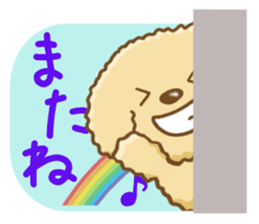 Dog's Sticker. Sticker of the Toy Poodle sticker #7821410