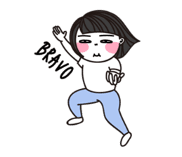 Idle with Ms. Silly sticker #7822287