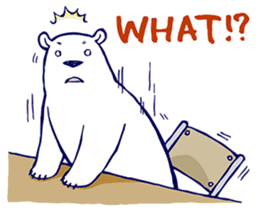 Lazy, Kindly Polar bear 2 sticker #7822671
