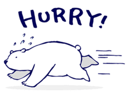 Lazy, Kindly Polar bear 2 sticker #7822672