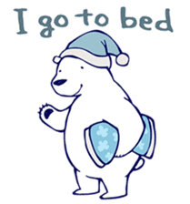 Lazy, Kindly Polar bear 2 sticker #7822682