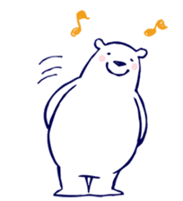 Lazy, Kindly Polar bear 2 sticker #7822684