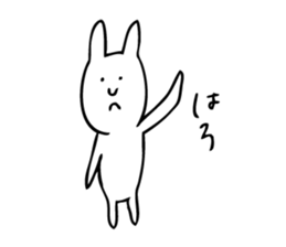 Simple Cute Rabbit sticker #7822732