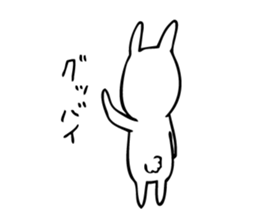 Simple Cute Rabbit sticker #7822733
