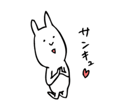 Simple Cute Rabbit sticker #7822734