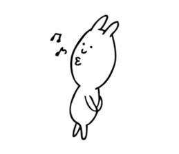 Simple Cute Rabbit sticker #7822737