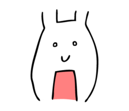 Simple Cute Rabbit sticker #7822739