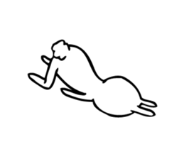 Simple Cute Rabbit sticker #7822747