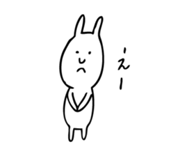 Simple Cute Rabbit sticker #7822748