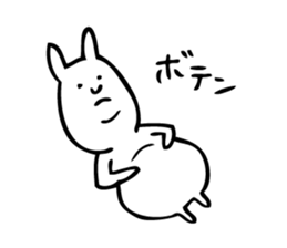 Simple Cute Rabbit sticker #7822759