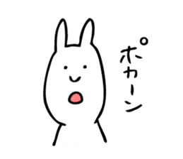 Simple Cute Rabbit sticker #7822761