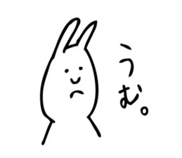 Simple Cute Rabbit sticker #7822764