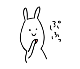Simple Cute Rabbit sticker #7822767