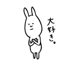 Simple Cute Rabbit sticker #7822768