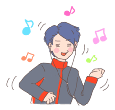 Go! Men's figure skater! sticker #7822959