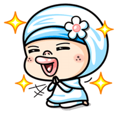 Som O Color full hijab girl 2 sticker #7823012