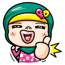 Som O Color full hijab girl 2 sticker #7823013