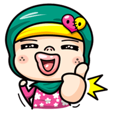 Som O Color full hijab girl 2 sticker #7823013