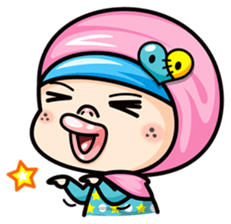 Som O Color full hijab girl 2 sticker #7823014
