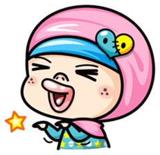 Som O Color full hijab girl 2 sticker #7823014