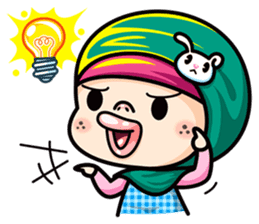 Som O Color full hijab girl 2 sticker #7823016