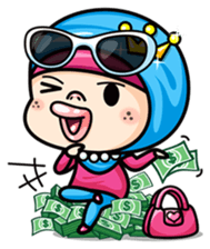 Som O Color full hijab girl 2 sticker #7823017