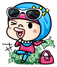 Som O Color full hijab girl 2 sticker #7823017